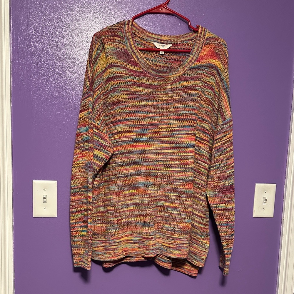 Terra & Sky Colorful Knit Sweater